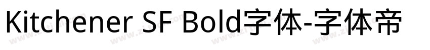 Kitchener SF Bold字体字体转换